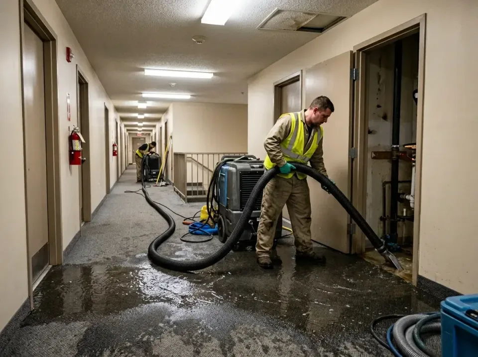 multi-unit-apartment-hallway-f-005 — frequently asked questions, Emergency Burst Pipe Water Extraction & Removal in Savannah…